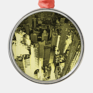 Metropolis IV Metal Tree Decoration
