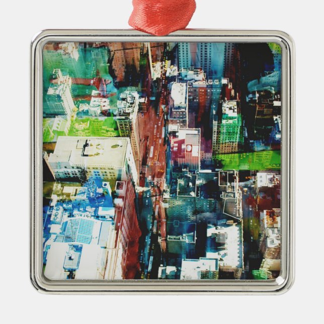 Metropolis Metal Tree Decoration (Front)