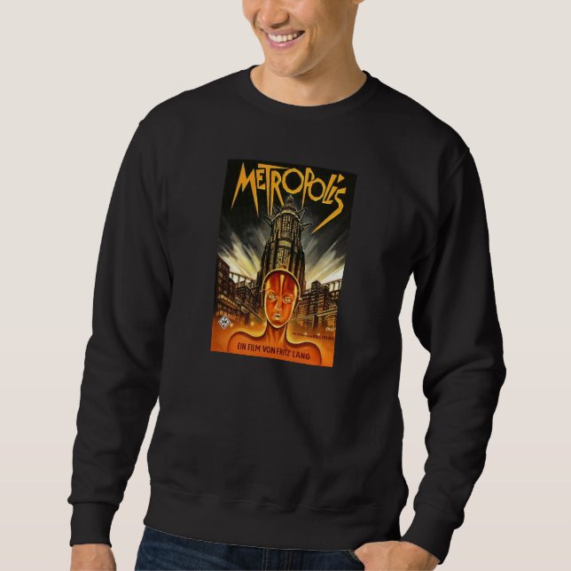 Metropolis Movie Poster black sweatshirt (Front)