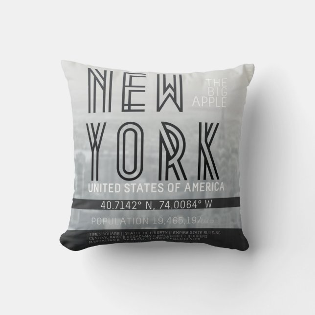 Metropolis New York Cushion (Front)