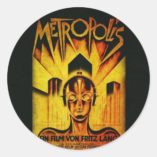 METROPOLIS Original RESTORED Adaptation Classic Round Sticker