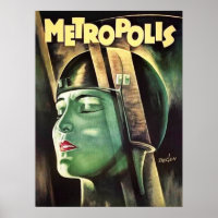 Metropolis Robot Woman Vintage Movie Poster – 1920
