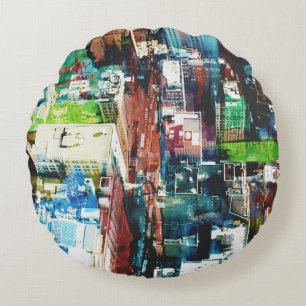 Metropolis Round Cushion