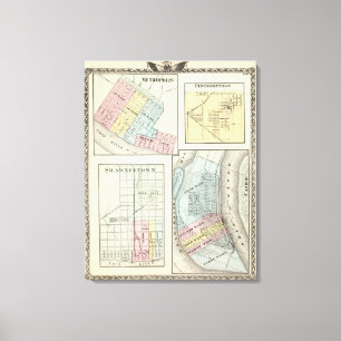 Metropolis, Shawneetown, Cairo and Pinckneyville Canvas Print