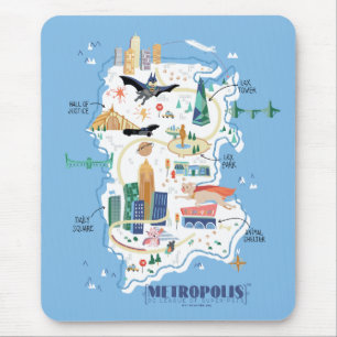 Metropolis Story Book Map Mouse Mat