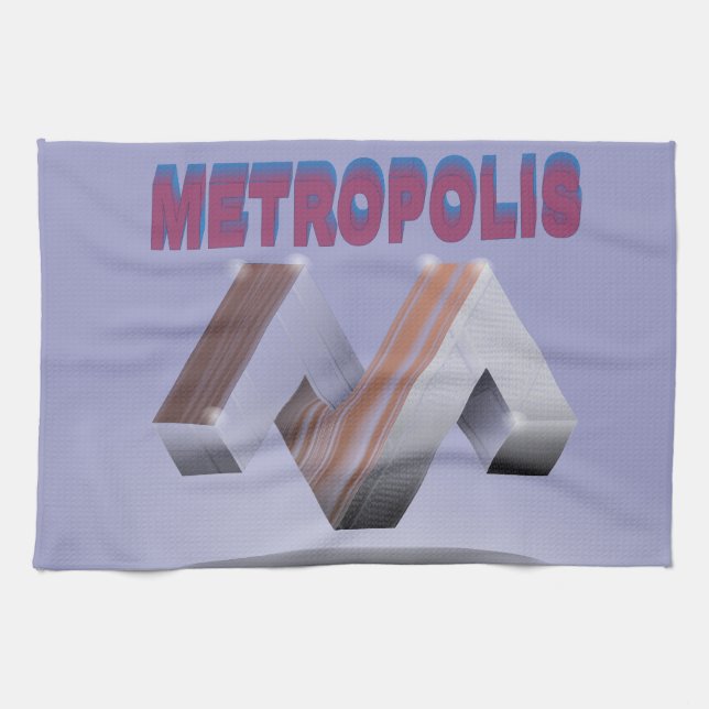 metropolis tea towel (Horizontal)