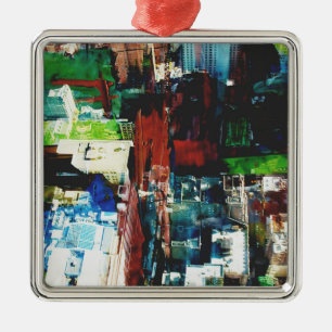 Metropolis VIII Metal Tree Decoration