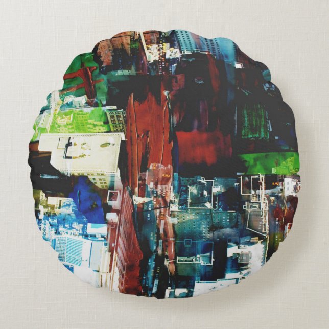 Metropolis VIII Round Cushion (Front)