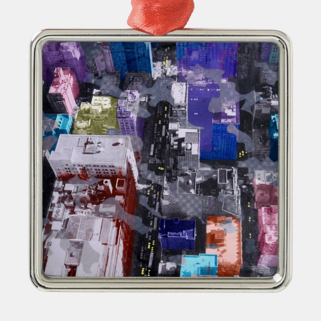 Metropolis VIIII Metal Tree Decoration (Front)