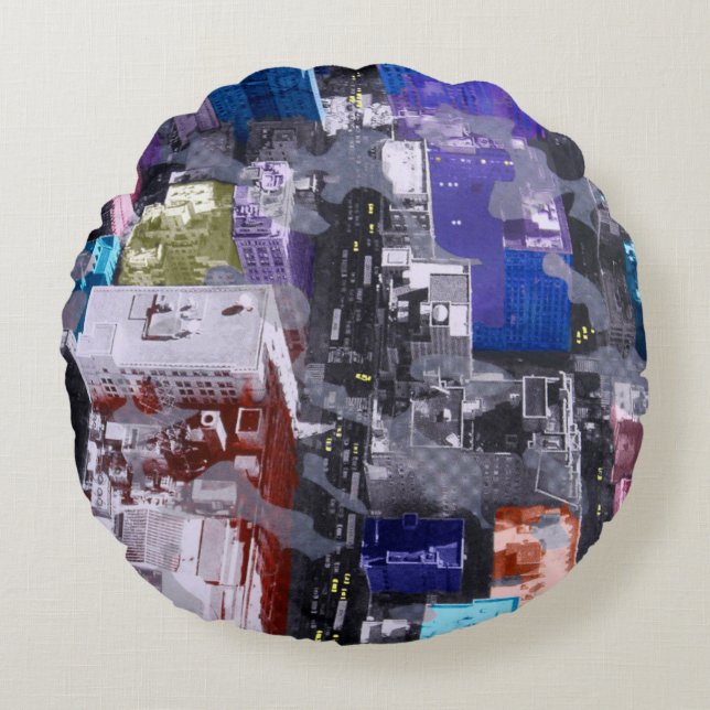 Metropolis VIIII Round Cushion (Front)