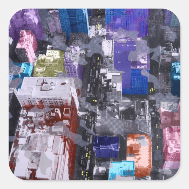 Metropolis VIIII Square Sticker (Front)