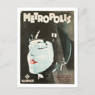 Metropolis Vintage Movie Poster Postcard