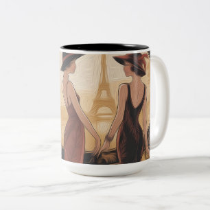 Metropolitan Art Nouveau two-tone mug