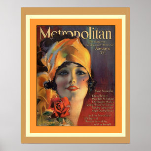 Metropolitan Magazine 1920s Cover Poster