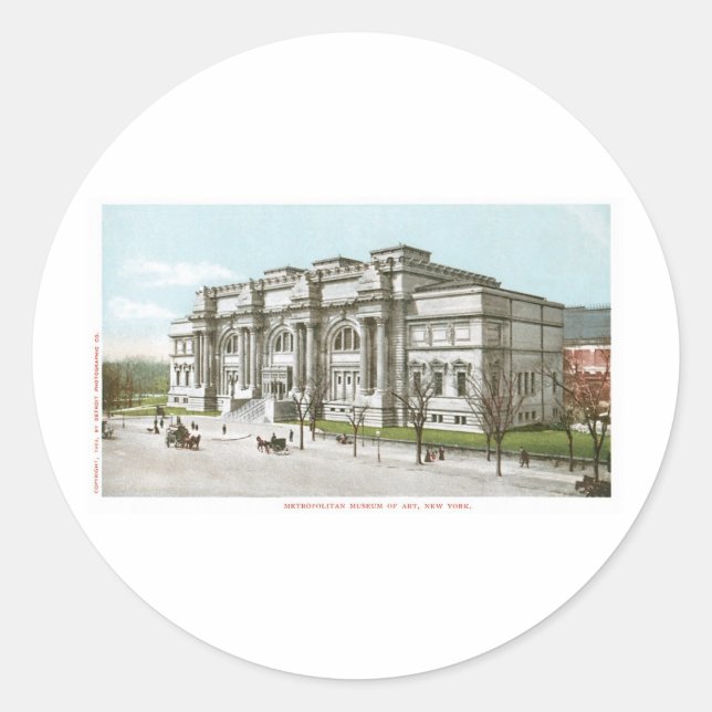 Metropolitan Museum of Art, New York Classic Round Sticker (Front)