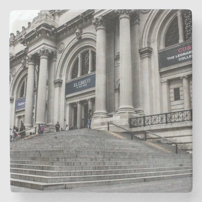 Metropolitan Museum of Art (the MET) Photo Stone Coaster (Front)