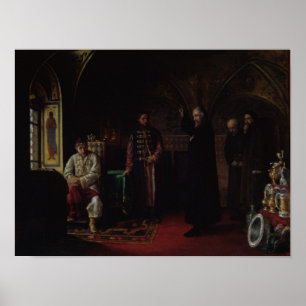 Metropolitan Philip of Moscow  with Tsar Ivan Poster