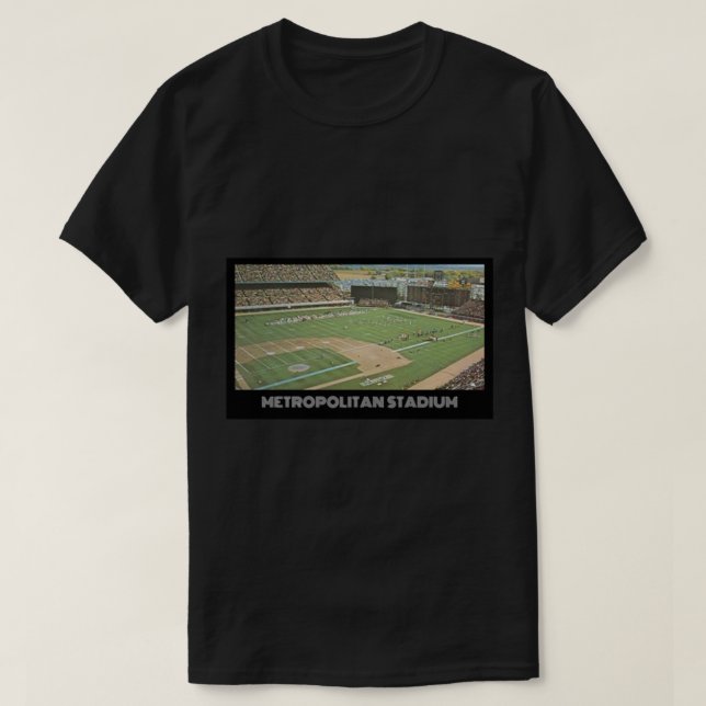 Metropolitan Stadium- Vikings Purple   T-Shirt (Design Front)