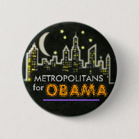 METROPOLITANS for OBAMA Pin