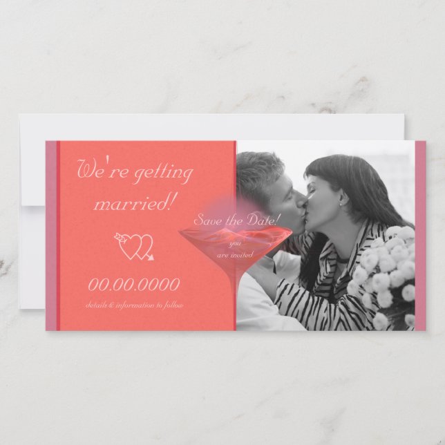 Metropolitini Save the Date Photo Card (Front)