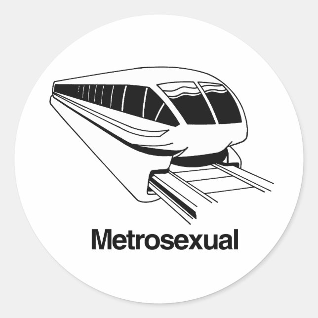Metrosexual Classic Round Sticker (Front)