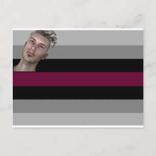 metrosexual flag postcard