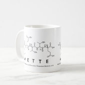 Mette peptide name mug (Front Left)