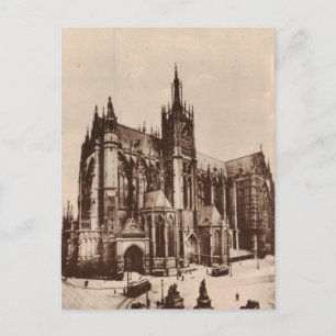 Metz Cathedral France Replica 1930 Postcard
