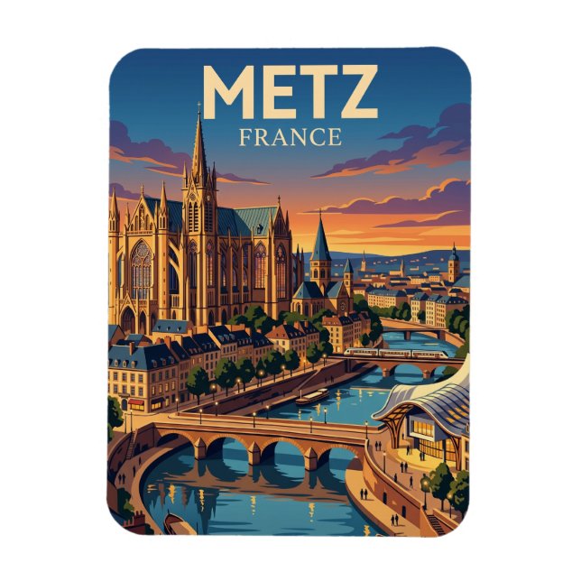 Metz France Magnet (Vertical)