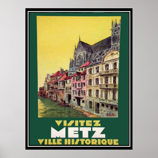 Metz France Vintage Poster (Front)