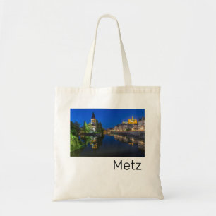 Metz Temple Neuf France Night Moselle Souvenir Tote Bag