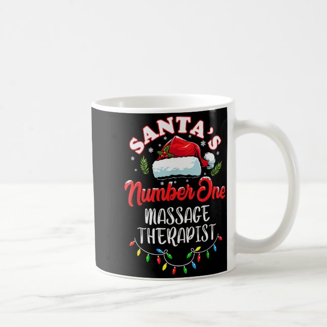 Meuse Christmas Gift Santas Number One Mage Theras Coffee Mug (Right)