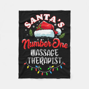 Meuse Christmas Gift Santas Number One Mage Theras Fleece Blanket