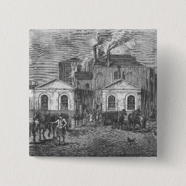 Meux's Brewery, 1830 15 Cm Square Badge (Front)