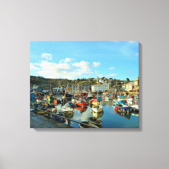 Mevagissey Cornwall England Canvas Print (Front)