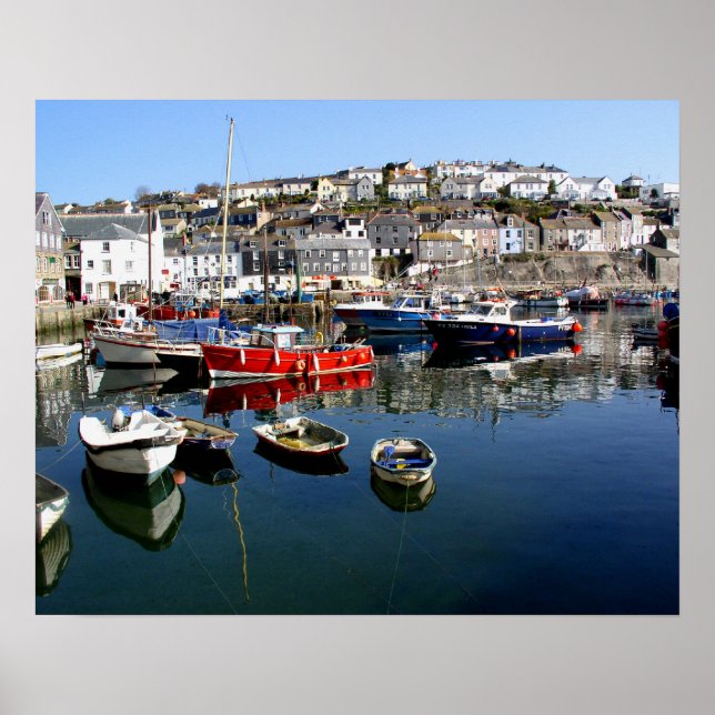 Mevagissey harbour poster (Front)