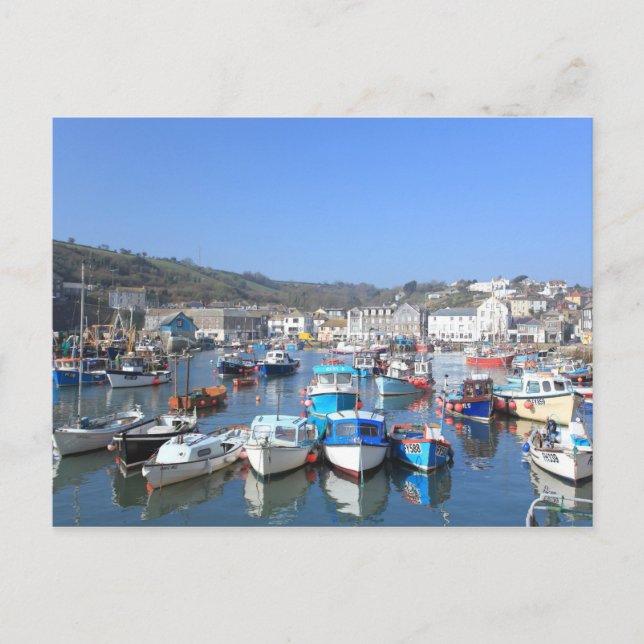 Mevagissey in Cornwall Postcard (Front)