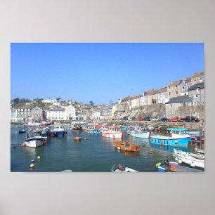 Mevagissey in Cornwall Poster