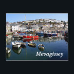 Mevagissey Postcard<br><div class="desc">Mevagissey harbour in Cornwall by Helen A. Lisher.</div>