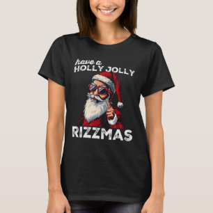 Mewing Santa Mew Funny Santa Meme Rizz Rizzmas Chr T-Shirt