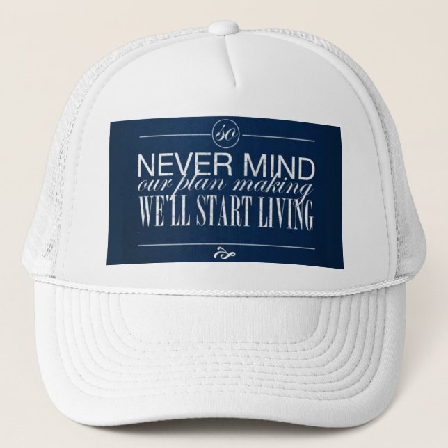 mewithoutYOU Torches Together Lyrics Trucker Hat (Front)