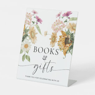 Mews Sunflower Fall Floral Books and Gifts Sign