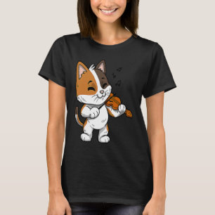Mewsician Violin Player Cat Violinist Musician 1 T-Shirt