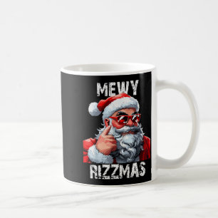 Mewy Rizzmas Christmas Pajamas Santa Claus Funny M Coffee Mug