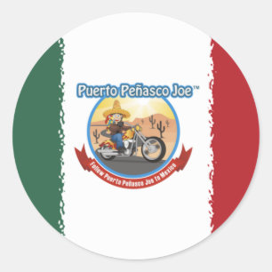Mexcian Flag Classic Round Sticker