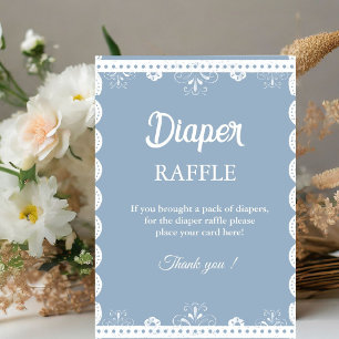 Mexica talavera Diaper raffle baby shower sign