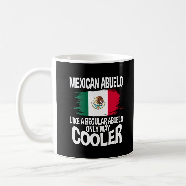 Mexican Abuelo Latino Grandpa Grandfather Gift Coffee Mug (Left)