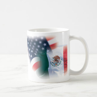 Mexican American Coffee Mug with Eagle