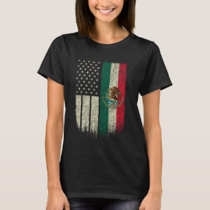 Mexican-American Flag USA Mexico Pride T-Shirt