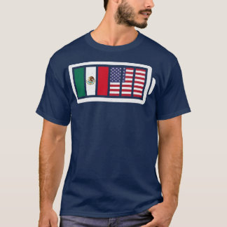 Mexican American Power Fully Charged Battery Premi T-Shirt